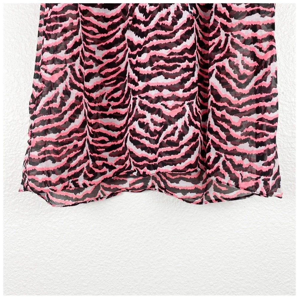 Milly Minis Pink Zebra Print Swimsuit and Coverup -‎ 6/7